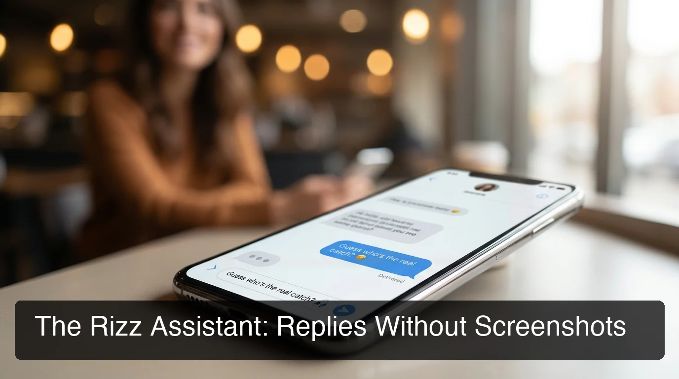 SLIDD AI rizz assistant showing instant dating reply on phone screen