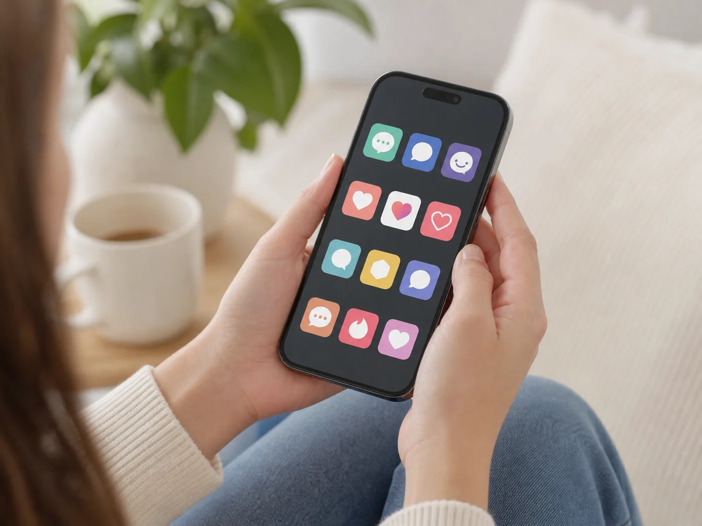 SLIDD AI keyboard working across dating and messaging apps on an iPhone, an AI assistant for dating apps that follows the conversation